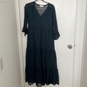 Maxi Dress - Size S - Olive Green